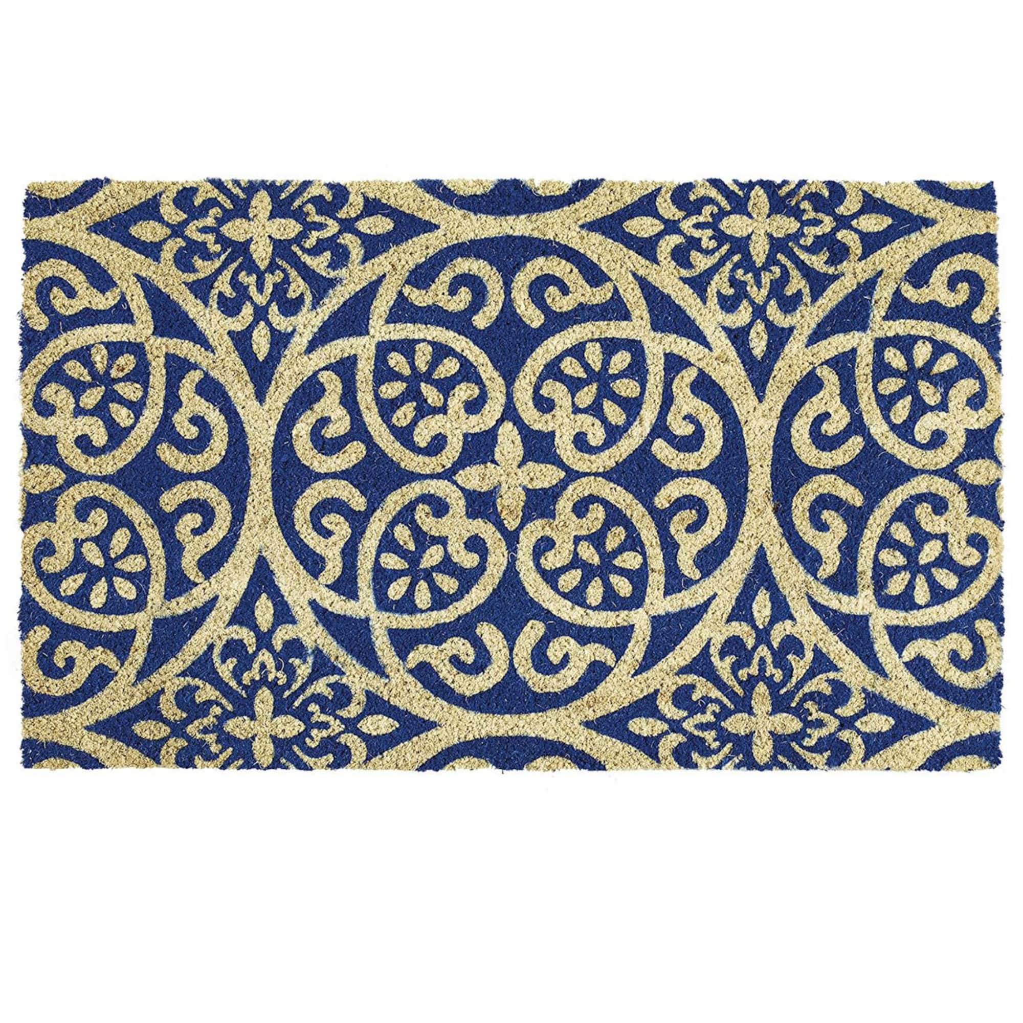 DII® Blue Tunisia Scroll Doormat